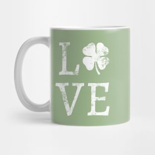 Lucky Clover Vintage Love Irish St Patricks Day T Shirt Mug